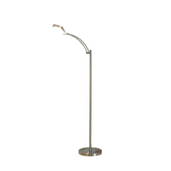 54-Inch-Long Tinsley Silver Integrated LED Task Floor Lamp