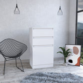 Kamelot Dresser With Jewelry Box, Single Door Cabinet, Mirror, Two Drawers -White