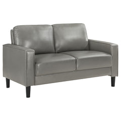 Farallone Grey Upholstered Track Arm Loveseat