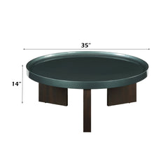 Lakita Blackish Green & Smoked Oak Coffee Table