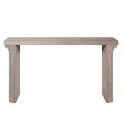 58in Modern Minimalist Wooden Console Table for Entryway, Living Room, and Hallway – Versatile Decorative Accent