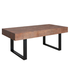 Rustic Industrial Wood Coffee Table, 47.2*23.5x18" Wood Coffee Table, Handcrafted Table