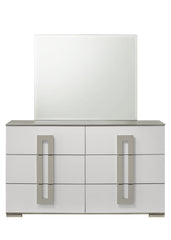 Olivia Contemporary Style 6- Drawer Dresser Made with Wood in White. (INCLUDES DRESSER ONLY) same asG150108650 ( NJ inventory)