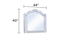 Mystic Contemporary Style Mirror made with wood in Silver (INCLUDES ONLY MIRROR) same as G150109161 (NJ inventory)