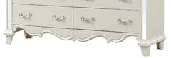 Milan Mirror Framed Dresser made with Wood in White(Includes Dresser only-Mirror not included)