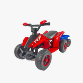 6V Battery Powered Kids Electric Vehicle, Kids Ride on ATV, 4 Wheeler Quad w/Headlights, MP3, USB, Volume Control, Large Seat, Electric Ride on Toys Best Gifts For Age 3-6 years Old (Red)