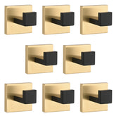 8 Pack Wall-Mounted Stainless Steel Bathroom Towel Hooks/Coat Hooks for Bathroom, Bedroom, Kitchen