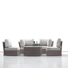 Fully Assembled 4-Person Outdoor Seating Set with Cushions
