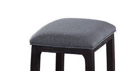 Razo Fabric & Weathered Espresso Counter Height Stool
