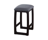 Razo Fabric & Weathered Espresso Counter Height Stool