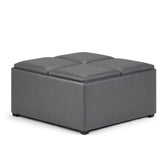 Avalon Square Coffee Table Storage Ottoman