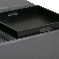 Avalon Square Coffee Table Storage Ottoman