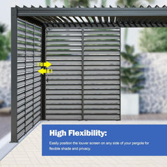 Outdoor Louvered Pergola Accessories Pergola Screens