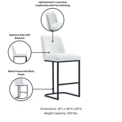 Counter Stool in White