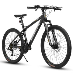 A26251 26-Inch Mountain Bike for Adults and Teenagers, High Carbon Steel Frame, Front and Rear Mechanical Disc Brakes, 21-Speed Gear System, 26x2.125 Tires