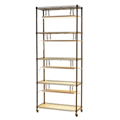 Plant Shelf with Grow Light, 5-Tier Indoor Plant Stand, 71 in Tall Plants Display Rack with Wheels & 4/9/14H Timer, 80W T5 LED Full Spectrum Grow Lights, Flower Pot Holder for Seed Starting
