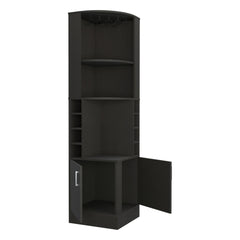 Jamesport 4-Bottle 2-Shelf Bar Cabinet Wenge