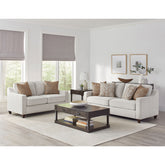Mahaffey Beige 2-piece Track Arm Living Room Set