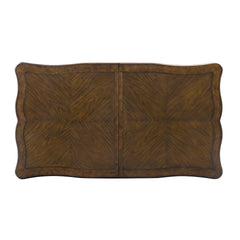 Latisha Antique Oak Finish Dining Table w/Leaf