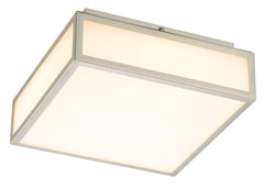 10-inches Brushed Nickel Integrated LED Flush Mount Light