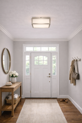 10-inches Brushed Nickel Integrated LED Flush Mount Light