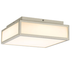 10-inches Brushed Nickel Integrated LED Flush Mount Light