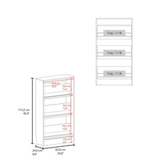 Shoe Rack, 3 Doors, 3 Shelves, White
