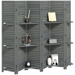 6 Panel Folding Room Divider Screen Privacy Screen Freestanding