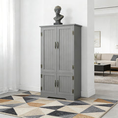 Farmhouse Home Cabinet,Accent Floor Storage Cabinet,Freestanding Kitchen Pantry Cabinet