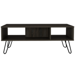Coffee Table, Four Legs, Two Shelves, Espresso