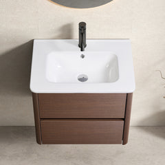 24" Bathroom Vanity With Sink Bathroom sink with cabinet Wall Mounted Bathroom Vanities with 1 Drawer