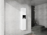 12" Bathroom Side Cabinet,2-Soft Close Doors,Float Mounting Design,12*2(KD-Packing)