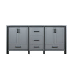 Dark Grey Double Bath Vanity 72 in. W x 22 in. D