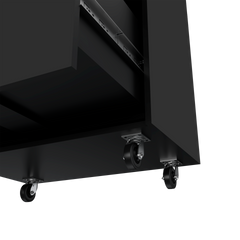 3 Drawers Storage Cabinet with Casters Lions Office, Black Wengue Finish
