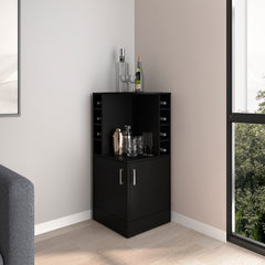 Hobart Bar Cabinet, Living Room, Black