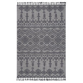 Guros Collection 5X7 White / Gray / Traditional Indoor / Outdoor Area Rug