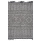 Guros Collection 6X9 White / White / Traditional Indoor / Outdoor Area Rug