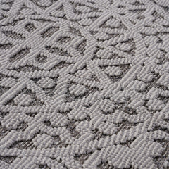 Guros Collection 8X10 Gray / White / Medallion Indoor / Outdoor Area Rug