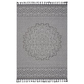 Guros Collection 8X10 Gray / White / Medallion Indoor / Outdoor Area Rug