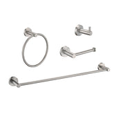 Bathroom Set Brushed Nickel 22.7 Towel Bar Racks, Toilet Paper Holder, Ring, Hook, Accessories , Hardware,Fixtures