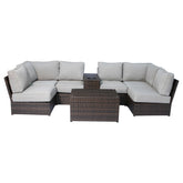 Fully Assembled 4-Person Outdoor Seating Group with Cushions