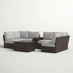 Fully Assembled 4-Person Outdoor Seating Group with Cushions