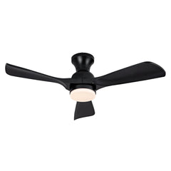 Hot sales 42 Inch Black Ceiling Fan with Lights Flush Mount Ceiling Fan with Remote Control, ABS Blades Modern Outdoor Ceiling Fans for Bedroom/Farmhouse/Patio/Indoor, Quiet DC Motor