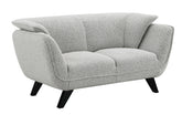 Nayeli Light Gray Boucle Loveseat