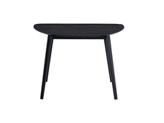 Real Black Finish Dining Table