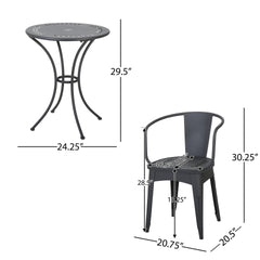 LOURDES 3 PC KD METAL SET