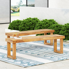 NESTOR BENCH SET OF 2, NATURAL