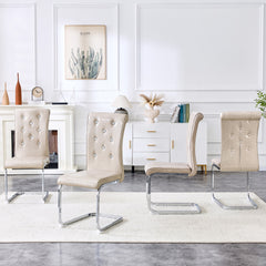 Set of 2,Retro alligator skin Upholstered dining chairs,with Crystal buckle design and Faux Leather design,a touch of elegance and mystery to the dining area,Electroplated metal bow leg