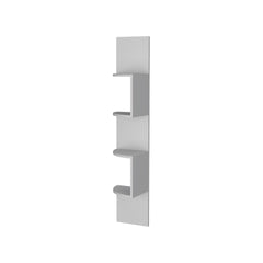 White Full-Wall Floating Shelf