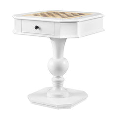White Game Table with 2-drawer